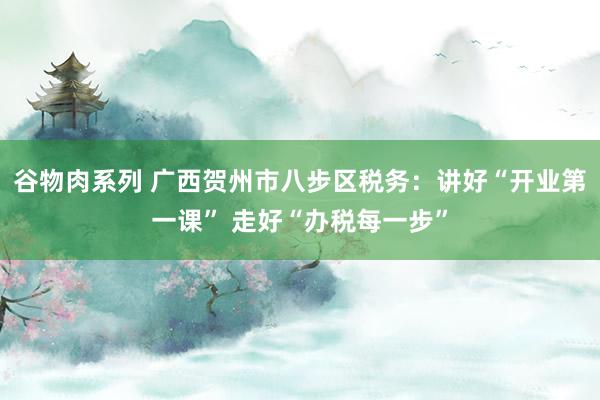 谷物肉系列 广西贺州市八步区税务：讲好“开业第一课” 走好“办税每一步”