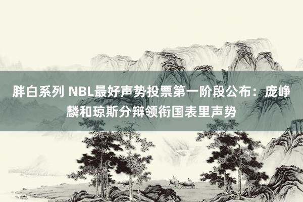 胖白系列 NBL最好声势投票第一阶段公布：庞峥麟和琼斯分辩领衔国表里声势