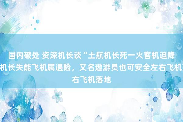 国内破处 资深机长谈“土航机长死一火客机迫降”：机长失能飞机属遇险，又名遨游员也可安全左右飞机落地