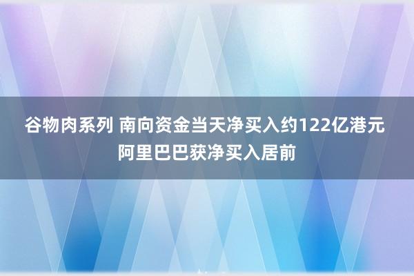 谷物肉系列 南向资金当天净买入约122亿港元 阿里巴巴获净买入居前