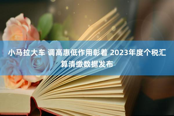 小马拉大车 调高惠低作用彰着 2023年度个税汇算清缴数据发布