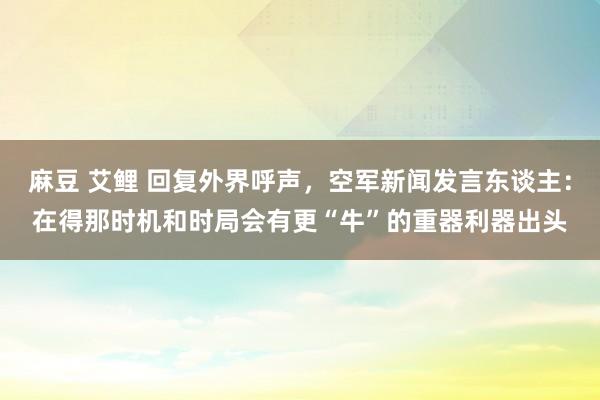 麻豆 艾鲤 回复外界呼声，空军新闻发言东谈主：在得那时机和时局会有更“牛”的重器利器出头