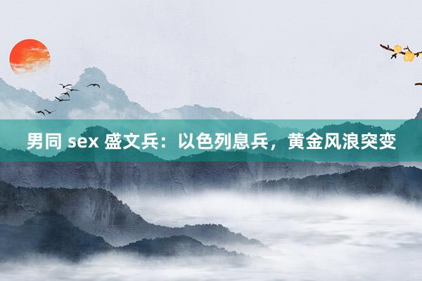 男同 sex 盛文兵：以色列息兵，黄金风浪突变