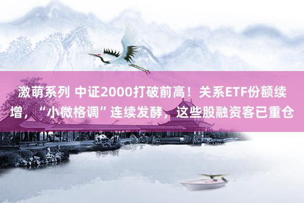 激萌系列 中证2000打破前高！关系ETF份额续增，“小微格调”连续发酵，这些股融资客已重仓