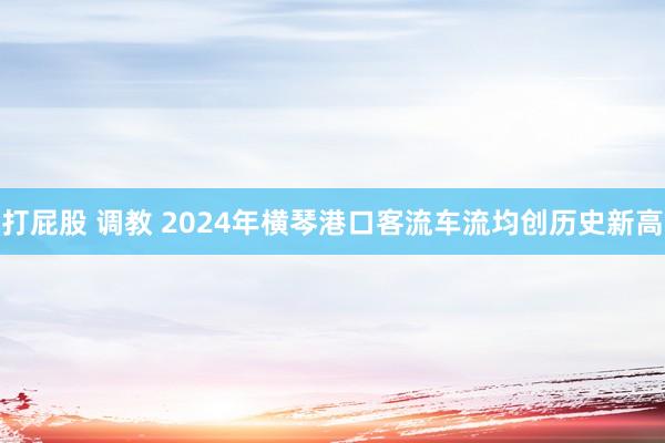 打屁股 调教 2024年横琴港口客流车流均创历史新高