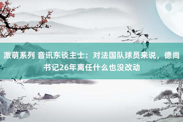 激萌系列 音讯东谈主士：对法国队球员来说，德尚书记26年离任什么也没改动