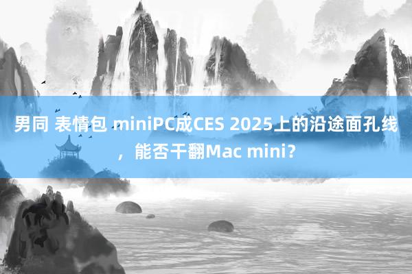 男同 表情包 miniPC成CES 2025上的沿途面孔线，能否干翻Mac mini？