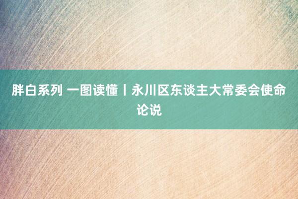 胖白系列 一图读懂丨永川区东谈主大常委会使命论说